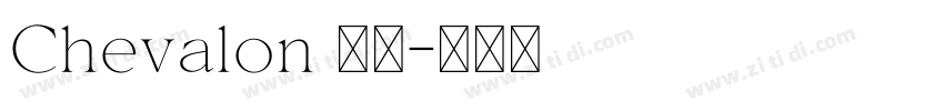 Chevalon 字体字体转换